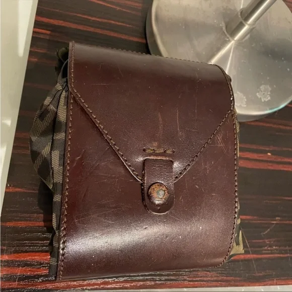 FENDI Large Zucca Canvas Duffle Weekender Tote Bag Black Brown - Picture 14 of 16